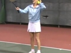 Horny tennis girl Sharon Wild threesome fuck with instructor Thumb