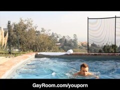 GayRoom Boy gets an after swim poolside fuck Thumb