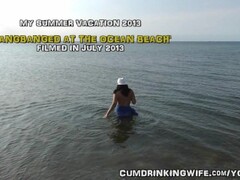 Creampie Gangbang at the Beach in July 2013 Thumb