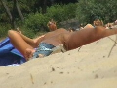 Nudist beach shows off two gorgeous naked teensclick to edit Thumb