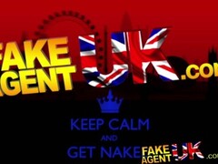 FakeAgentUK Massive cumshot glues busty euro babes eye shut Thumb