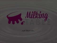 MilkingTable Secret Blowjob, Under the Table Thumb