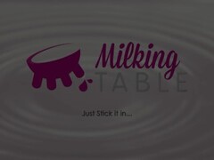 MilkingTable Asian Footjob and Cock Milk Thumb