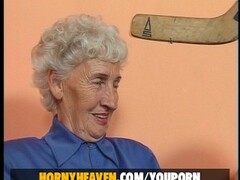 77 year old Grandma scewed with fuckmachine Thumb