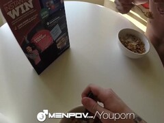MenPOV - Hot Load of Breakfast Cum for Alex Greene Thumb
