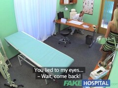 FakeHospital Sexy suspicious doctors wife has hot sex with him in office Thumb