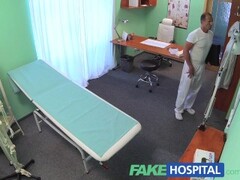FakeHospital Slim blonde gets creampied after fucking in the toilet and the doctors office Thumb