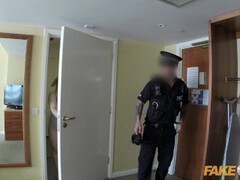 Fake Cop Curvy slut bounces on cops cock Thumb