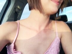 Best Blowjob In Car While Driving - Highway Head by Innocent Megan Thumb