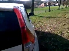 Girlfriend Loves a Risky Public Car Fuck, Pussy Lick and Facial Reward :) Thumb