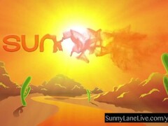 Sunny Lane Sucks Off Lucky Fan! Thumb