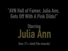 AVN Hall of Famer, Julia Ann, Gets Off With A Pink Dildo! Thumb