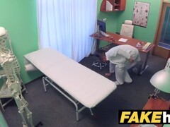 Fake Hospital Horny Milf chiropractor with big tits fucks doctor after massage Thumb