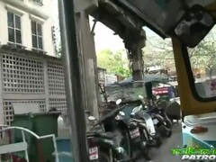 Tuk Tuk Patrol - Young Thai hottie picked up and destroyed by big white cock Thumb