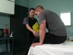 Cute Physician Prescribes His Ass 2 Beefy Jock!! Thumb