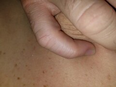 Jerking off husband with my feet ending in hard anal Thumb