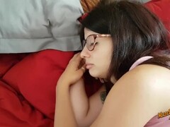 Horny nerd girl LOVES a big dick inside her wet pussy Thumb