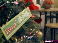 MomsTeachSex - Santa's Horny Helpers In Christmas Threesome S9:E7 Thumb
