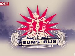 LETSDOEIT - German Tattoed slut fucks masked guy in the bus Thumb
