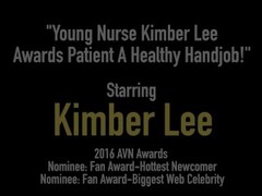 Young Nurse Kimber Lee Awards Patient A Healthy Handjob! Thumb