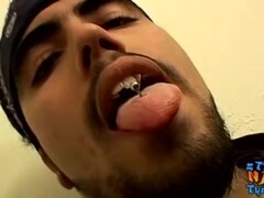 Straight thug jock Spanky shows piercings and masturbation Thumb