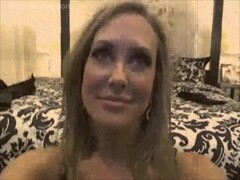 Brandi Love deepthroats a dildo and shows off her big, beautiful tits Thumb
