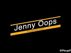 Jenny Oops looks exciting as she teases and shows her huge tits on photoshoot Thumb