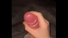 18 year old teen spits on his cock and jerks Thumb