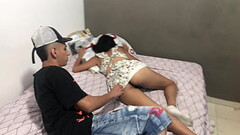 Sexy hermanastra latina flaca con gran culo y tetas descansa en su habitaci&oacute_n y me follo su m Thumb