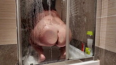 Big Breasted MILF Shaves her Hairy Pussy in the Shower Thumb