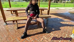 FLASHING my PUSSY in front of my STEPDAD in a PUBLIC PARK and he HELPS me SQUIRTING in front of ever Thumb